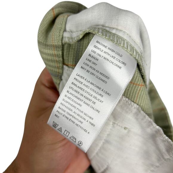 Urban Outfitters Oversized Plaid Tartan Wide Leg Trouser Pants 0 - Picture 6 of 7